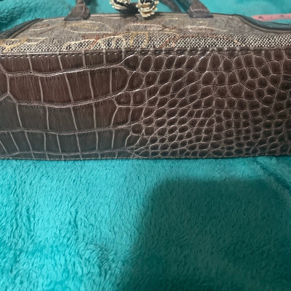 💚3/$25 Liz Claiborne small purse flower needlework bow - Picture 12 of 13